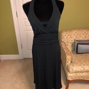 Black wrap dress